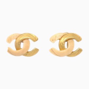 Piercing Earrings in Gold from Chanel, Set of 2
