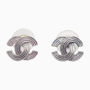 Silberne Piercing Ohrringe von Chanel, 2 . Set
