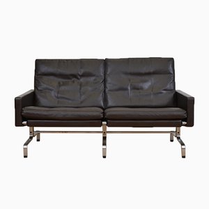 Mid-Century Two-Seater Leather Sofa by Poul Kjærholm for Fritz Hansen