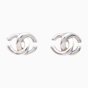 Piercing Earrings in Silver from Chanel, Set of 2