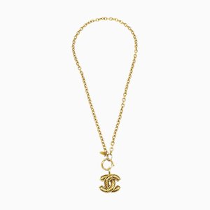 Collier pendentif chaîne en or CC matelassé CHANEL 3857 65491