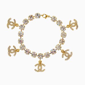 CHANEL Strass Armband Gold 96P 141192