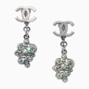 Rhinestone Dangle Earrings from Chanel, Set of 2