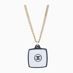 Strass Halskette mit Goldkette von Chanel