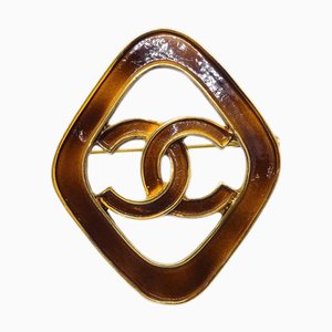 Broche CHANEL Rombo Marrón 93C 111378