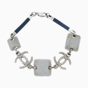 CHANEL Silver Chain Bracelet 97A 112554