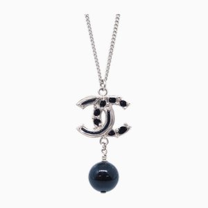Colgante de collar de cadena de plata de Chanel