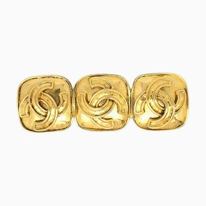 CHANEL Broche Triple CC Pin Or 94P 28777