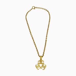 Collana CHANEL Triple CC con ciondolo a catena in oro 94A 151187