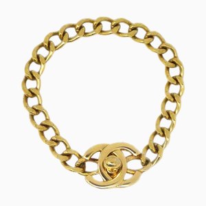 CHANEL Turnlock Chain Bracelet Gold 96P 99873