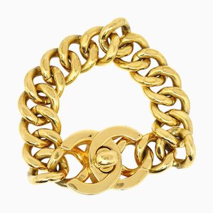 CHANEL Turnlock Gold Bracelet JT08673e