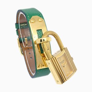 HERMES 1996 Kelly Watch Green Courchevel 99390