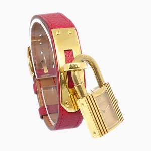 HERMES 1997 Kelly Uhr Rot Courchevel 160510