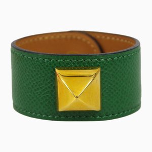 Green Courchevel Medor Bangle from Hermes