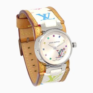Orologio Tambour multicolore con monogramma di Louis Vuitton