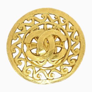 Fretwork Paisley Brooch in Gold from Chanel