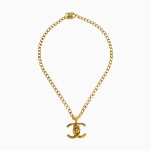 CHANEL1996 CC Turnlock Goldkette Halskette 96P 26536