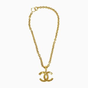 CC Gold Chain Pendant Necklace from Chanel