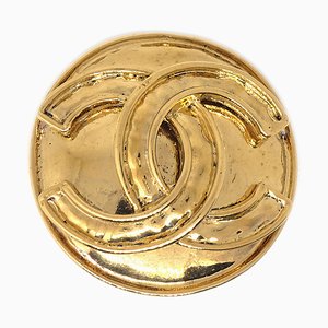 Broche Médaillon Doré de Chanel