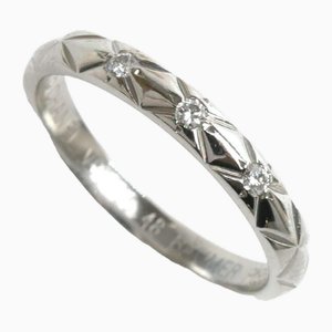 Platinum Matelasse Diamond Ring from Chanel