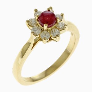 Ring aus Gelbgold mit Diamant von Tiffany & Co.