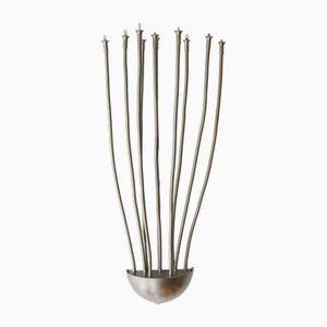 Exis Medusa Wall Light in Nickel by Florian Schulz, 1980s