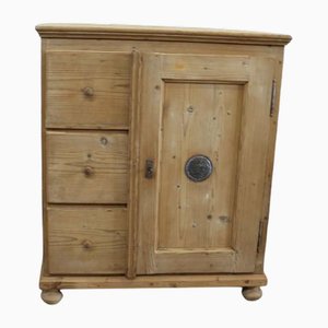 Mobiletto per il pane a 3 cassetti in legno tenero