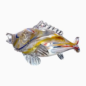 Vintage Colored Murano Glass Fish, 1980s