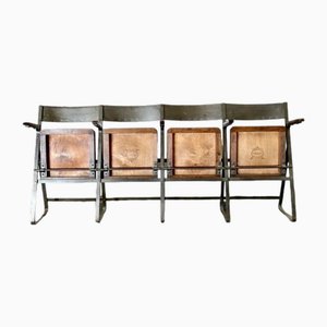 Industrial Foldable Cinemas Chairs by Luterma, Set of 4