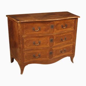 Vintage Italian Louis XV Style Inlaid Commode, 1950s
