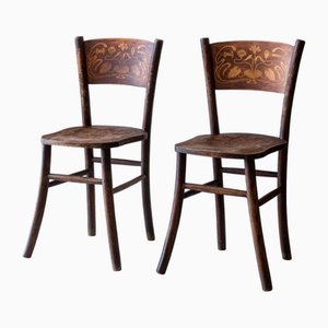 Bistro Chairs in the style of Thonet, 1890s, Set of 2