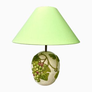 Ceramic Fruit Table Lamp with Grapes