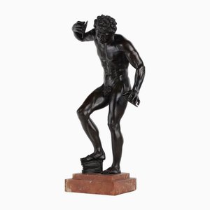 Faun with Cymbals, Bronze on Marble Base, 1890s