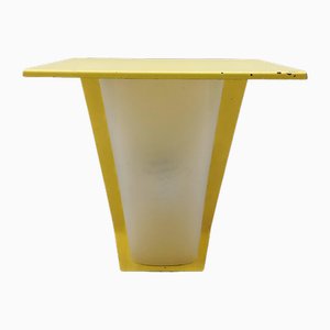 Gelbe Wandlampe aus Metall & Acrylglas von Bag Turgi, Italien, 1950er