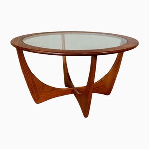 Round Glass Top & Teak Astro Coffee Table from G Plan