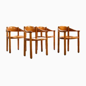 Pine Chairs by Rainer Daumiller, 1970s, Set of 4