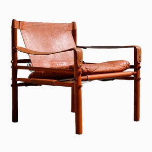 Schwedischer Sirocco Teak Armlehnstuhl von Arne Norell, 1960er