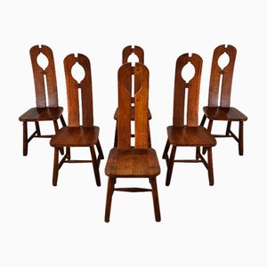 Vintage Dining Chairs attributed to Depuydt, Belgium, 1960s, Set of 6