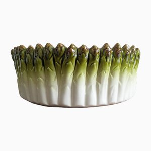 Scodella per asparagi in maiolica, Italia, anni '70