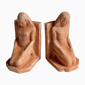 Terracotta Bookends by Brun, Set of 2