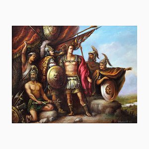 Yuri Safonoff, Caesar on His Way to Pompeii, 1999, Oil on Canvas