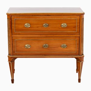 Antique Small Cherry Wood Chest of Drawers, 1800s