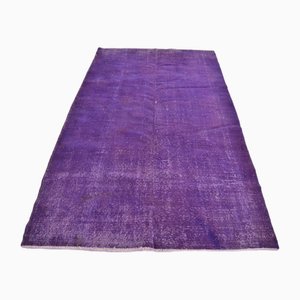 Vintage Purple Wool Rug, 1960s