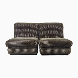 Modular Fabric Chairs, 1970s, Set of 3