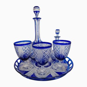 Baccarat Nachtservice aus Kristallglas, 1890er, 6 . Set