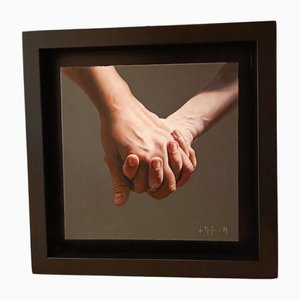 Filippo Manfroni, Hold Me, 2000s, Oil on Canvas, Framed