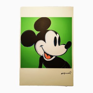 Lithographie Andy Warhol, Mickey Mouse Green Edition, 1980s
