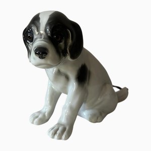 Lampe Chien en Porcelaine, 1920