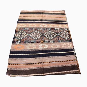 Tapis Kilim Fait Main en Laine Rayé, 1960s