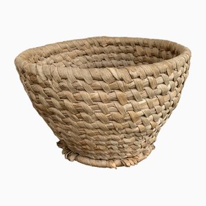 French Wicker Basket, 1940s